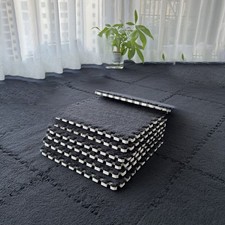 Tapis de sol en mousse en peluche à emboîtement doux coussinets carrés pour u