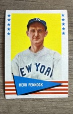 1961 Fleer Baseball Greats - Herb Pennock #133 EX