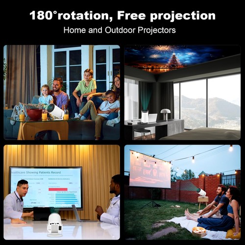 HY300 PRO MINI Projector, Portable Projector,Support 4K 1080P with Dual-Band ... - Bild 6 von 6