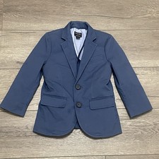 J Crew CREWCUTS Boys Thompson Suit Jacket Flex Chino Blue Size 3