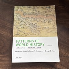 UNMARKED | Patterns of World History with Sources Vol 1 to 1600 | 4th Ed PB VG+