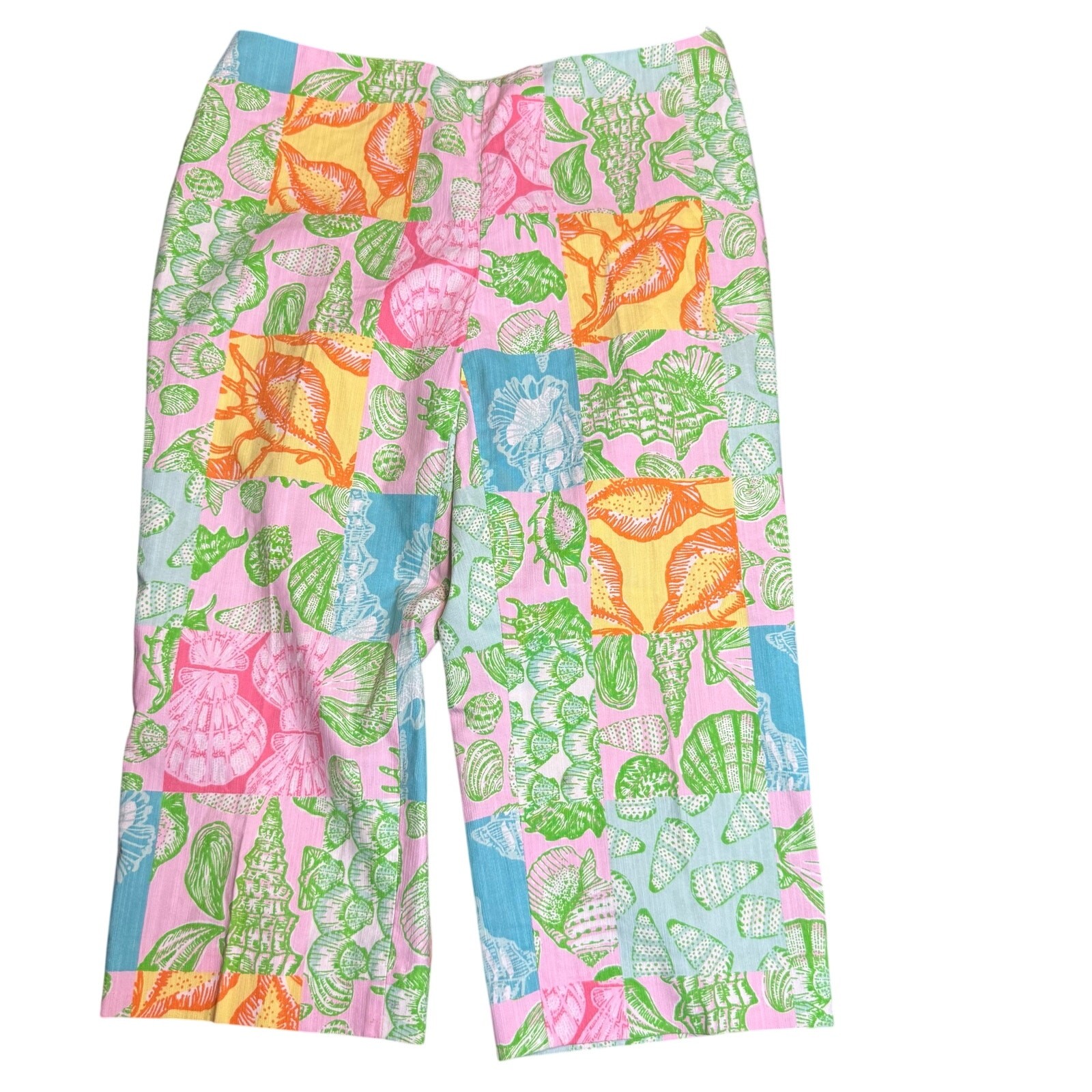 Lilly Pulitzer What The Shell Patchwork Capri Pan… - image 1