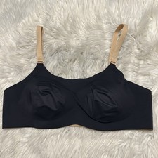 Knix By Knixwear 3 Bra Black Tan Wireless Lined Back Closure