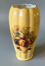 Aynsley Orchard Gold 9" Deko Vase Fine Bone China England erste Qualit&auml;t beschriftet