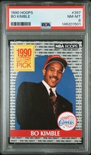 1990 HOOPS #397 BO KIMBLE PSA 8