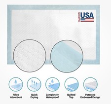 Disposable Underpads 23'' X 36'' Pee Pad ULTRA Absorbent Bed Incontinence Covers