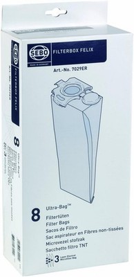 8 Pieces Filterbox Felix ULTRA Cloth Bag Dust Filter Replacement Durable White