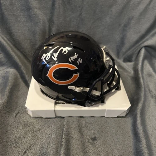 BRIAN URLACHER Signed Auto Chicago Bears Riddell Mini Helmet JSA COA