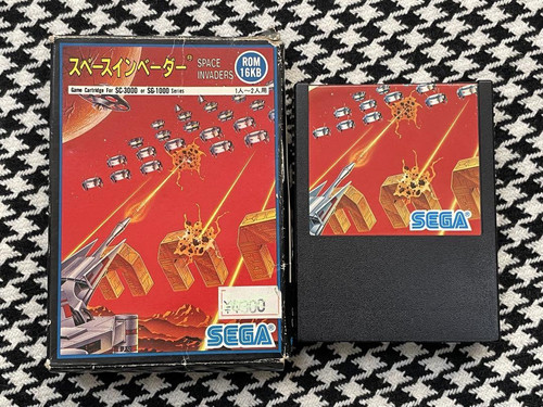 Space Invaders Sega SC-3000 SG-1000 Game Cartridge G-1045 Boxed 1985 Japan