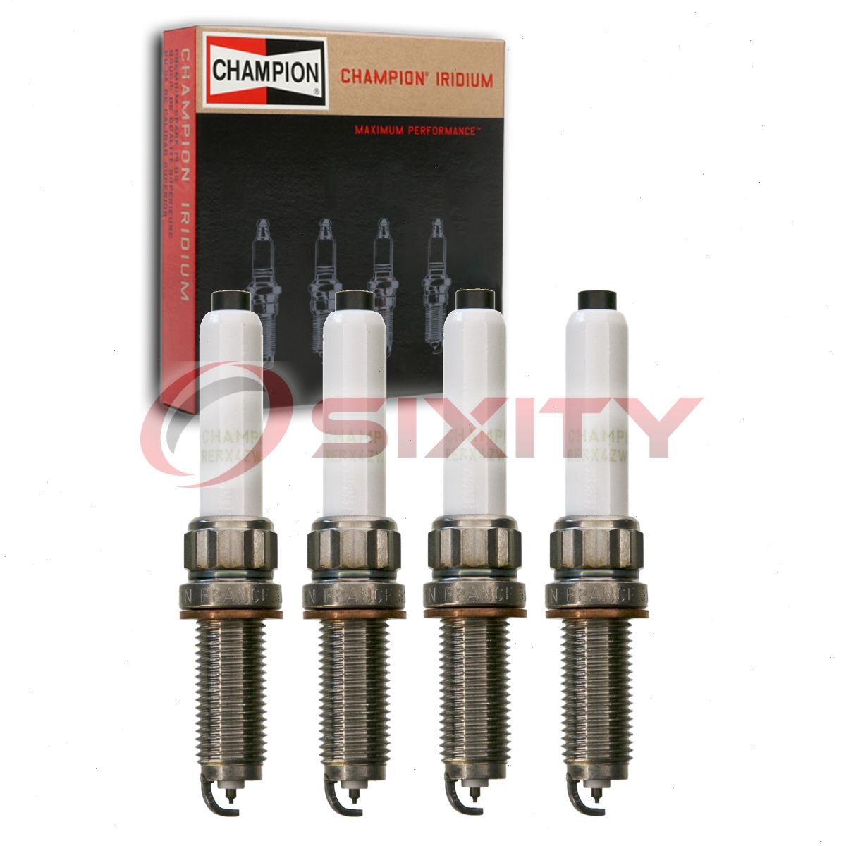 4 pc Champion Iridium Spark Plugs for 2017-2019 BMW 530i xDrive 2.0L L4 nf