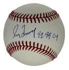 Greg Maddux HOF Braves Signed & Inscribed 1992-95 CY Baseball Beckett 209617