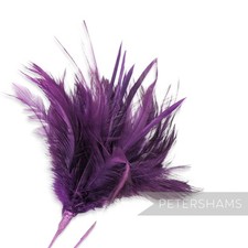 Fluffy Goose Biot & Hackle Feather Hat Mount Trim for Fascinators and Hat Making