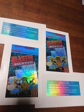blaster master nes replacement label holographic laminated precut BOGO