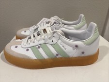 ADIDAS ORIGINALS Samba Sambae Women's 9 JS3954 Linen Green Flowers NWT