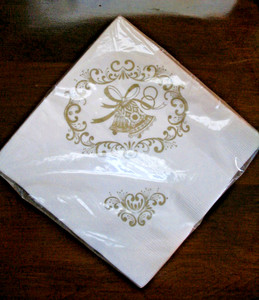 NIP Vintage Hallmark 50th Golden Anniversary Luncheon Napkins, package of 20.