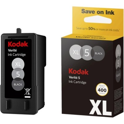 Kodak Verite 5 Ink Cartridge XL Black New SJALK1UAA High Yield 400 Pages