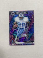 2025 Panini Mosaic Football - Barry Sanders #291 Hall of Fame Purple Scope Prizm