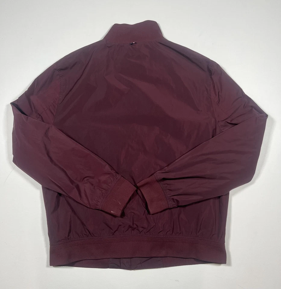 Tommy Hilfiger Jacket Mens Large Windbreaker Button Up Nylon Crest Patch - Image 2 of 4