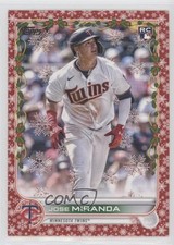 2022 Topps Holiday Mega Box Red Metallic 93/99 Jose Miranda #HW52 0ly5