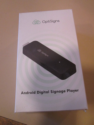 OptiSigns OptiStick Digital Signage Player Android-Based 4K UHD HDMI Stick