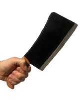 FAKE Meat Cleaver Handheld Butcher's Knife Horror Realistic Movie Prop Halloween