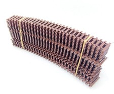 Pilz 25 Stück R 500 gebogen Schwellenband Gleisband NEU DDR Modelleisenbahn