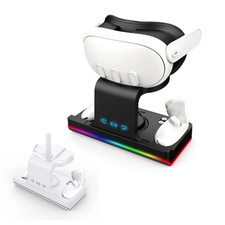 For Oculus Quest 3 VR Headset Console Charging Dock Station Charger Accessories