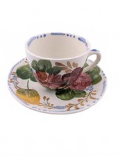 Vintage Simpsons Belle Fiore 521 Solian Ware Coffee Cup Saucer England