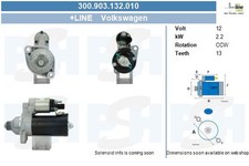 New Starter for AUDI SEAT SKODA VW:A1,A3,Q3,EOS,LEON 5428000603 02M911024C