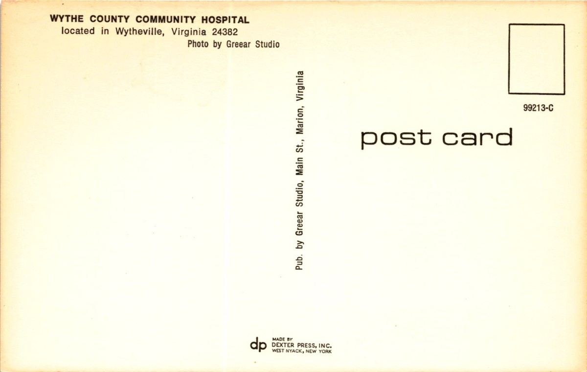 Wythe County Community Hospital, Wytheville, Virginia, Greear
