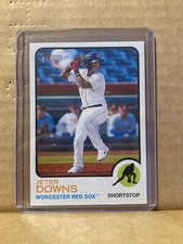Jeter Downs 2022 Topps Heritage Minors Flip Stock /25 #198