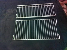 Set (2)Norcold 7cu Ft 632436 Refrigerator Freezer Shelves 7.25x18.5 & 8.5x18.5 