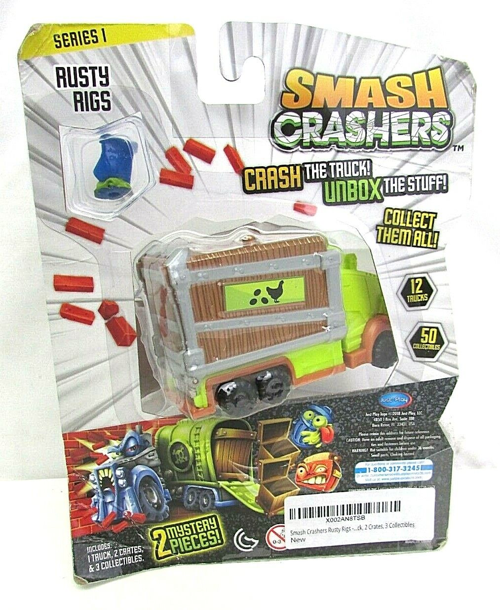 Just Play Smash Crashers Series 1 Rusty Rigs Crash The Truck! UnBox The  Stuff!