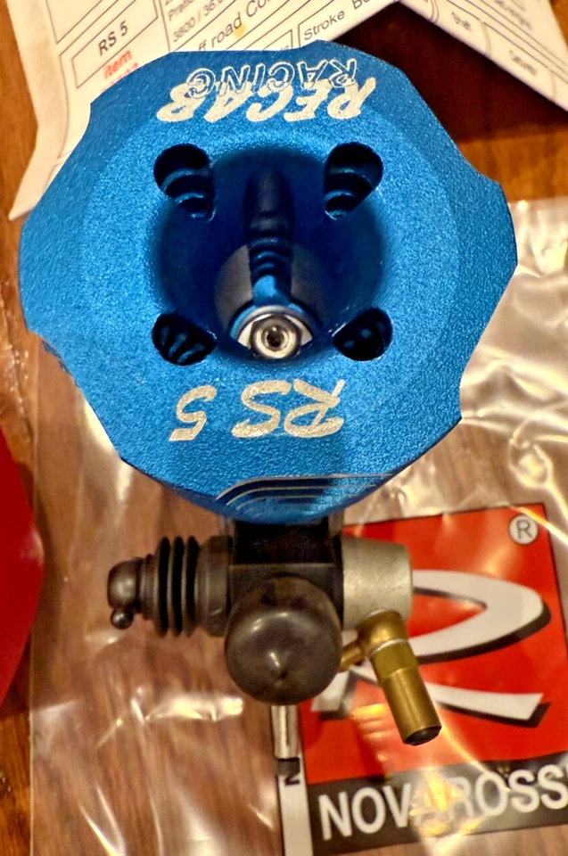 Vintage Rare Crono Novarossi Made RS-5 .21 5 Port 1/8 Offroad DLC Black Buggy - Image 2 of 4