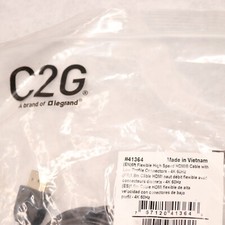 C2G Flexible High Speed HDMI Cable with Low Profile Connectors 4k 60Hz 6' 41364