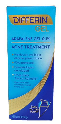 Differin 0.1% Adapalene Acne Treatment Gel - 1.6oz
