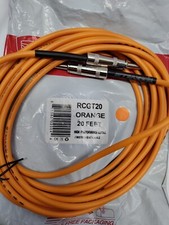 Rockville RCGT20O 20' 1/4'' TS to 1/4'' TS Instrument Cable-Orange 100 Copper
