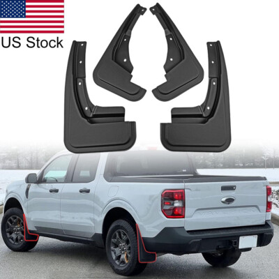 4pcs Front & Rear Mud Flaps Splash Guards Mudguard For Ford Maverick 2022 2023