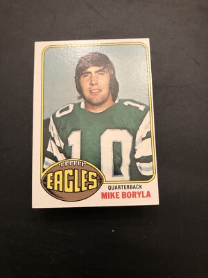 1976 TOPPS MIKE BORYLA #321 PHILADELPHIA EAGLES FOOTBALL CARD (OC)