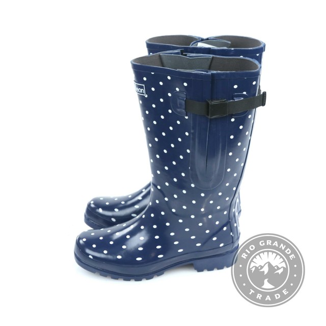 navy wide calf boots