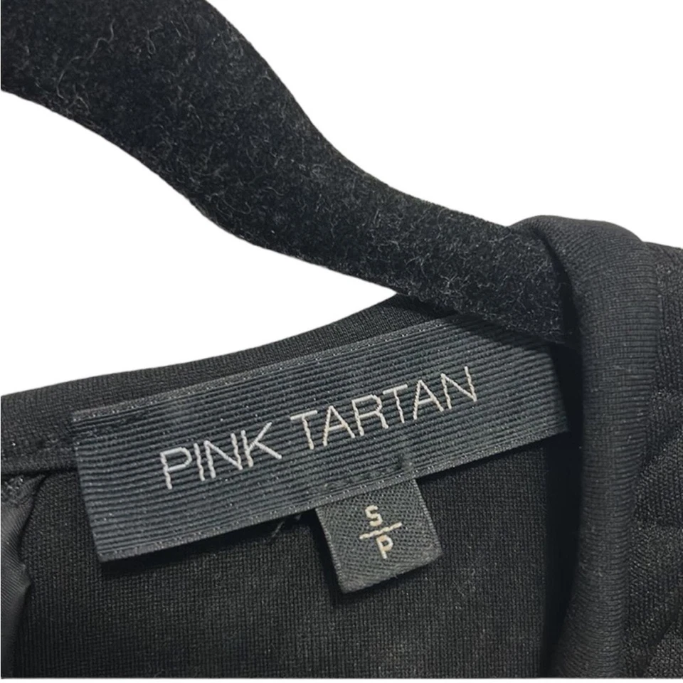 Rosa Tartán Negro Manga Larga Hasta la Rodilla Vestido Mujer Talla Pequeña Petite” Foto 2 de 4