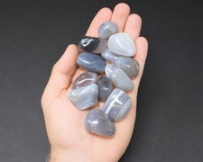 LARGE Chalcedony Tumbled Stones - Choose How Many Natural Chalcedony Crystals