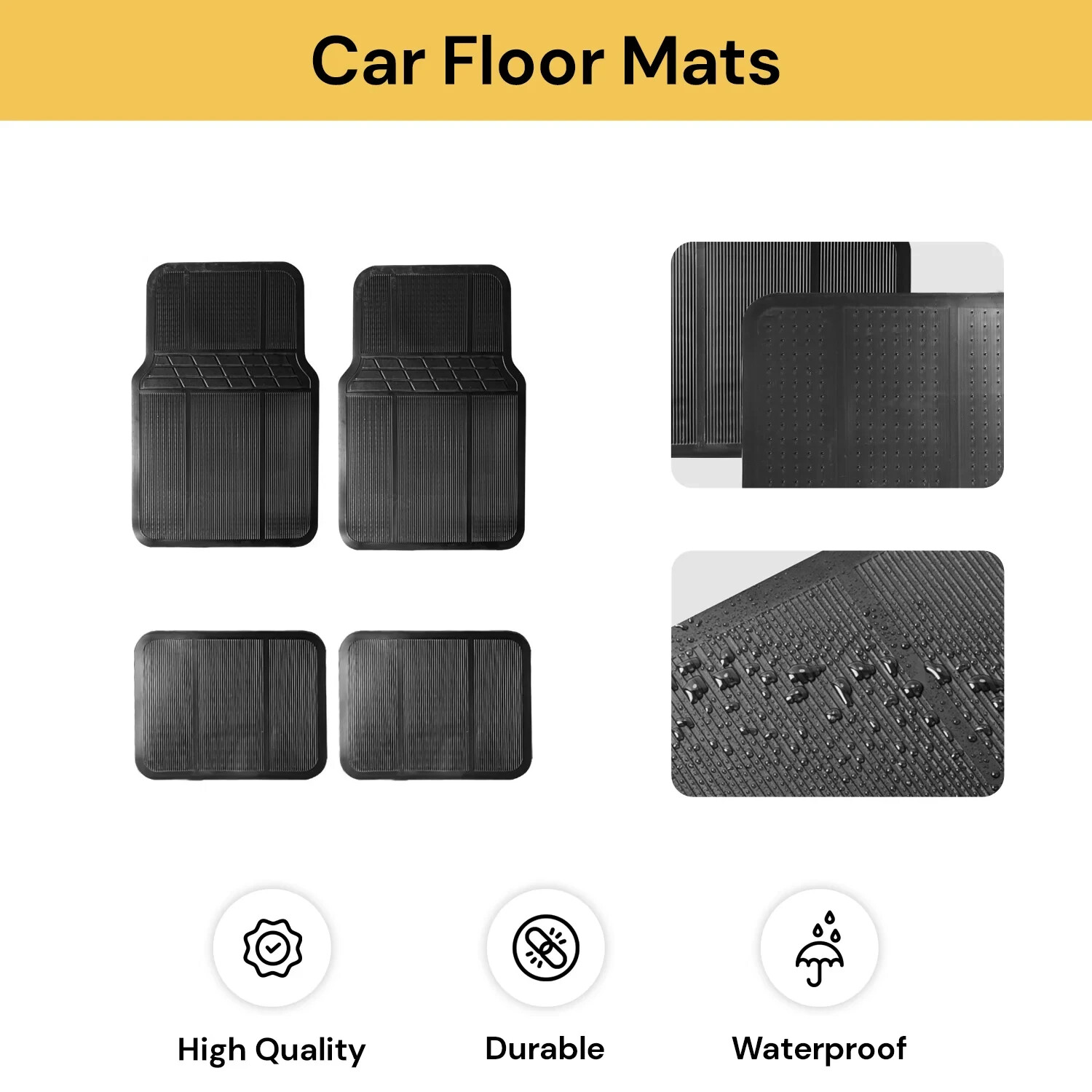 Tapis De Voiture Carmats Pour Smart Fortwo 1998-2014 (Modèles 450-451) - Velours Aiguilleté, Antidérapant, Fabriqué En Italie