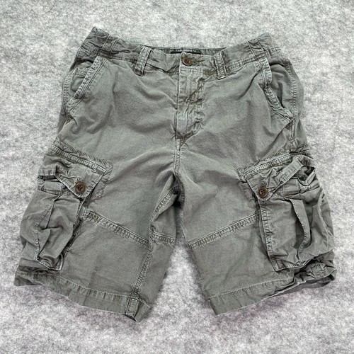 American Eagle Cargo Shorts Men 29 Gray 