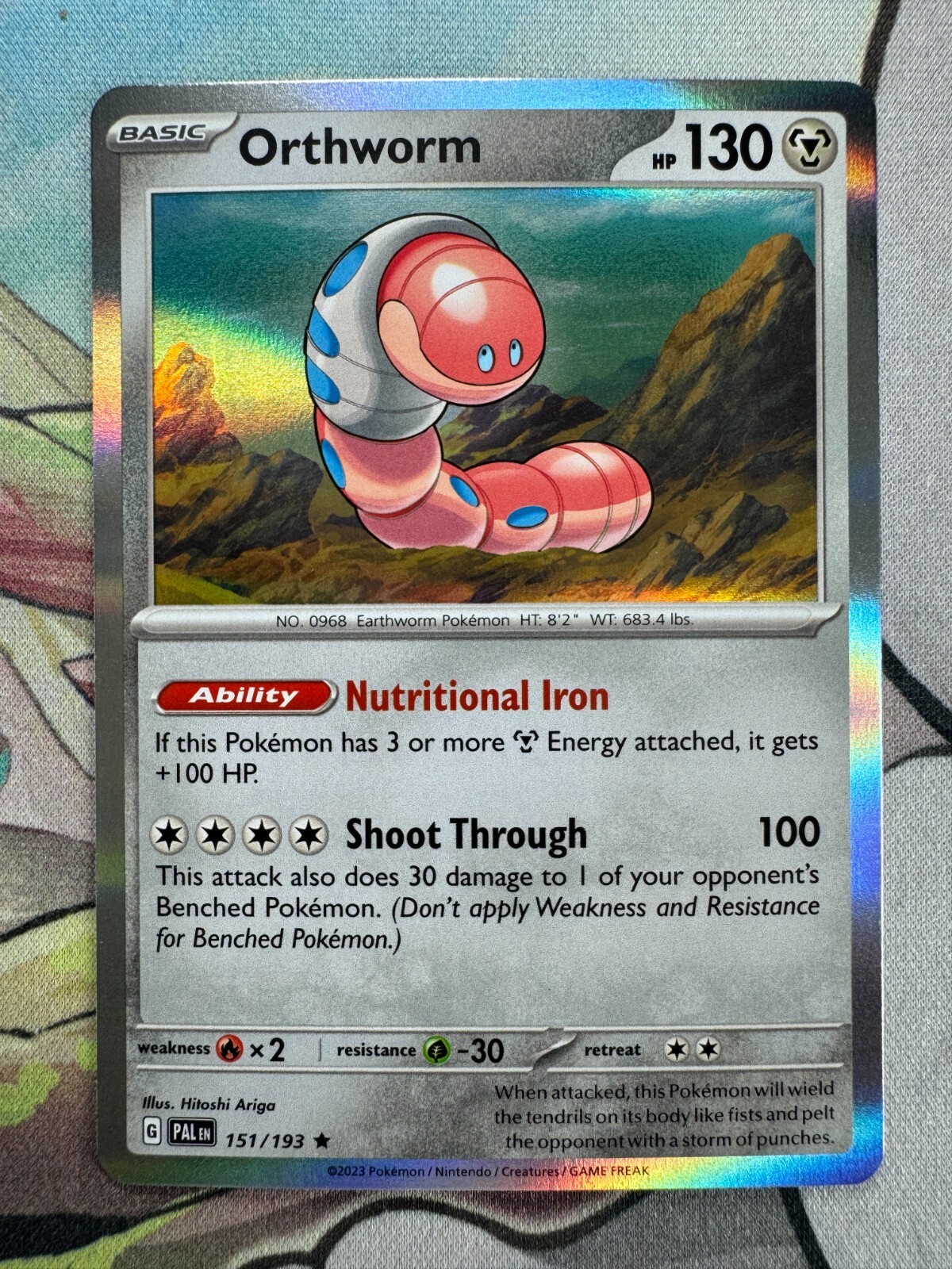 Orthworm Holo English Pokemon TCG BKCD575