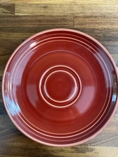 Homer Laughlin FlipSide Bosque Chestnut Red Saucer Salad Plate  - NEW
