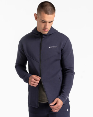 New Mens Size XL Powercut tek pak Blue zip Up Hoodie hoody jacket training
