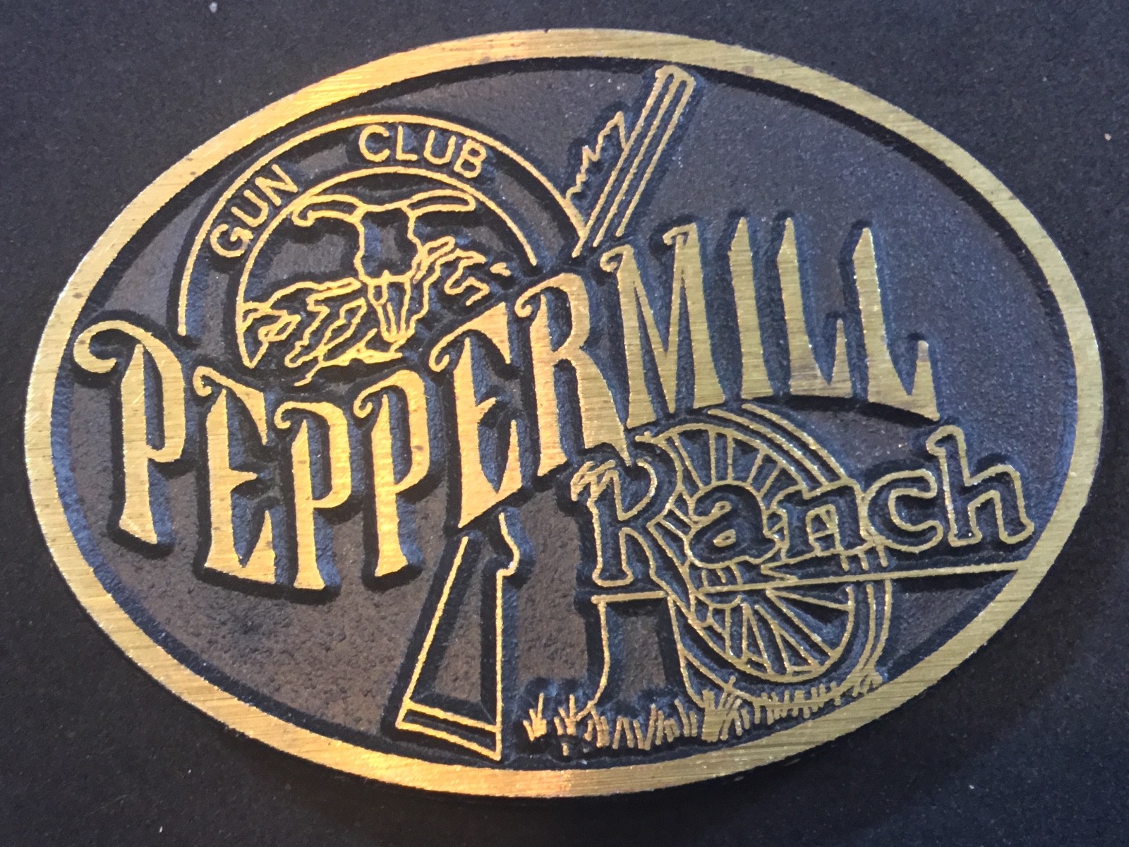 peppermill ranch gun club dynabuckle solid brass… Gem