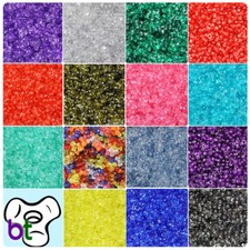 BeadTin Transparent 11mm TriBead Craft Beads (500pcs) - Color choice