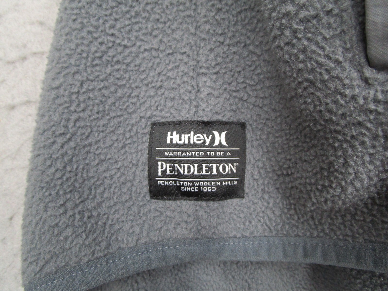Hurley Pendleton Jacket Mens Extra Large Gray Fle… - image 4